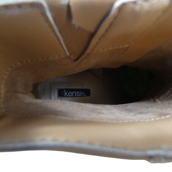 Kensie Klinton Ankle Boots, square toe, side zip stacked heel size 8.5M #1447 - Picture 8 of 8